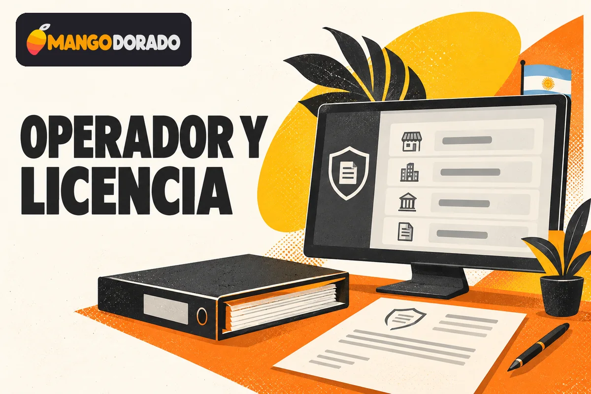 Página legal distingue marca, empresa operadora y datos de licencia.
