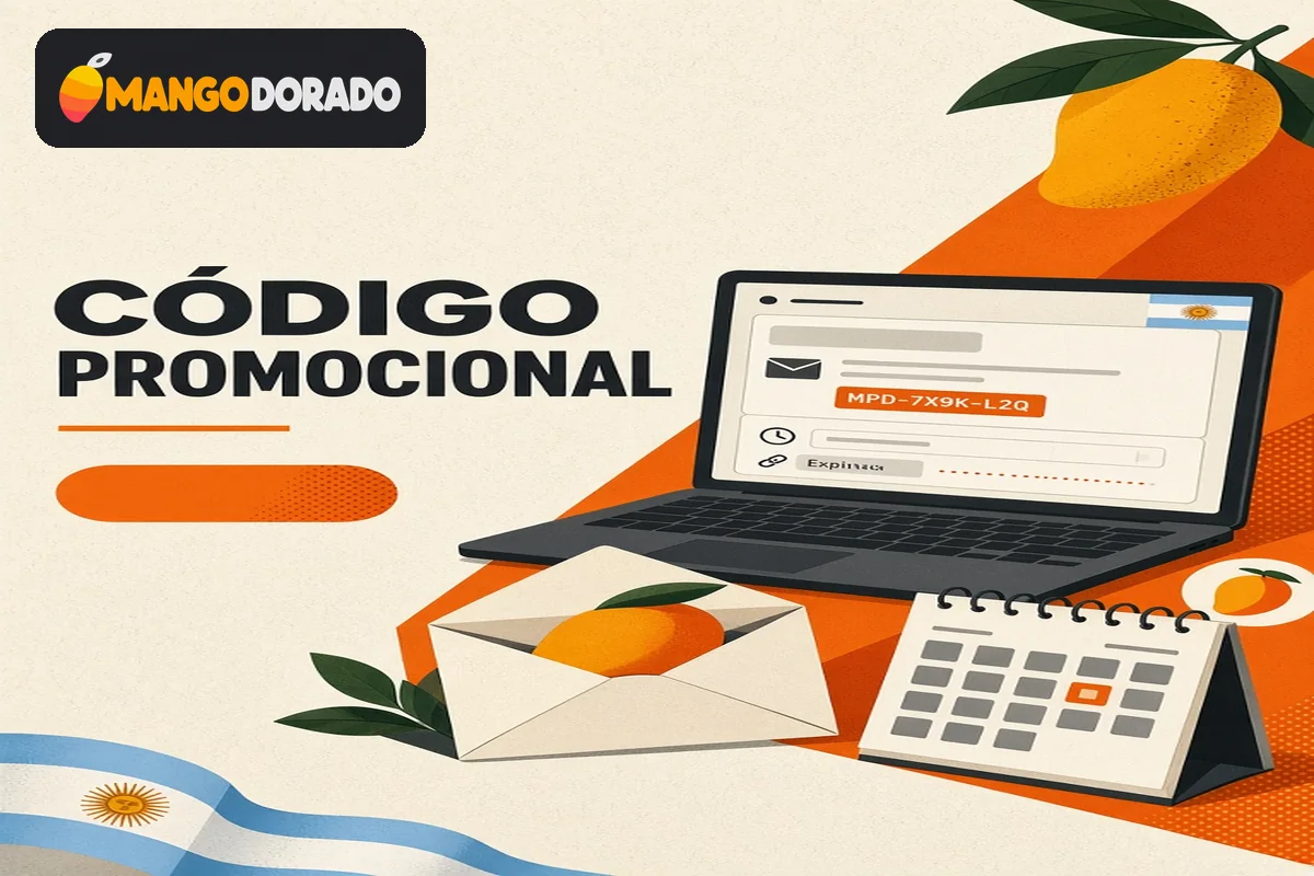 Correo con código promocional, condiciones y fecha de vencimiento.