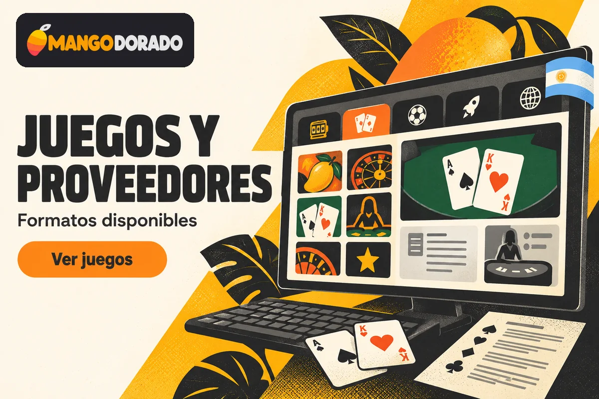 Catálogo de juegos con formatos, blackjack y panel de reglas.