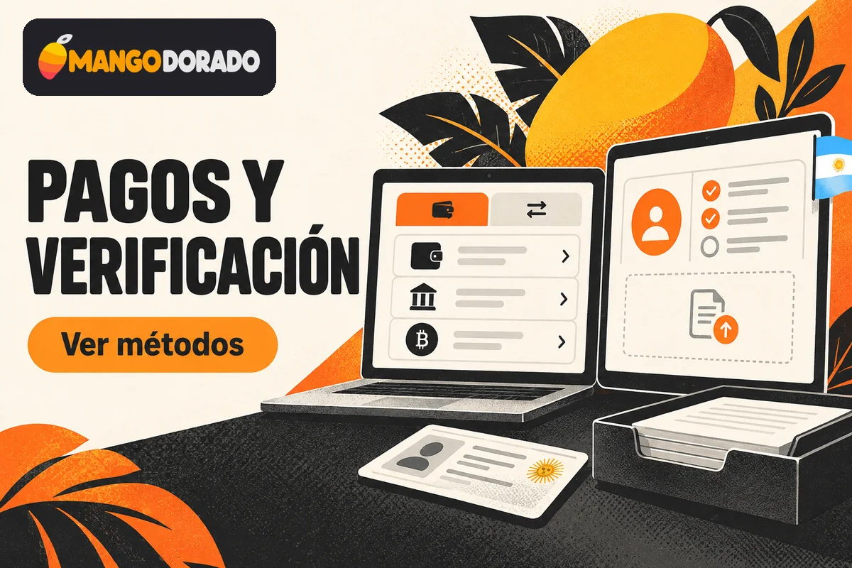 Pantallas de depósitos, retiros y verificación junto a documentos.