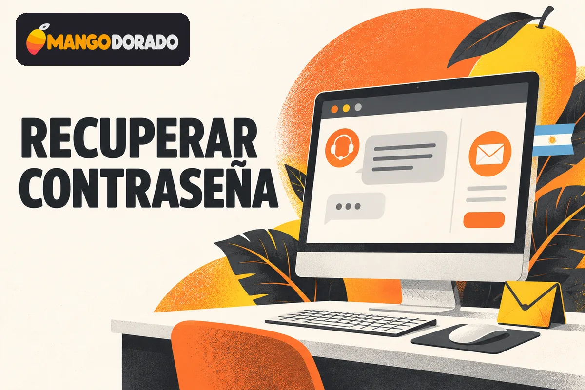 Computadora con chat de ayuda para recuperar el acceso.