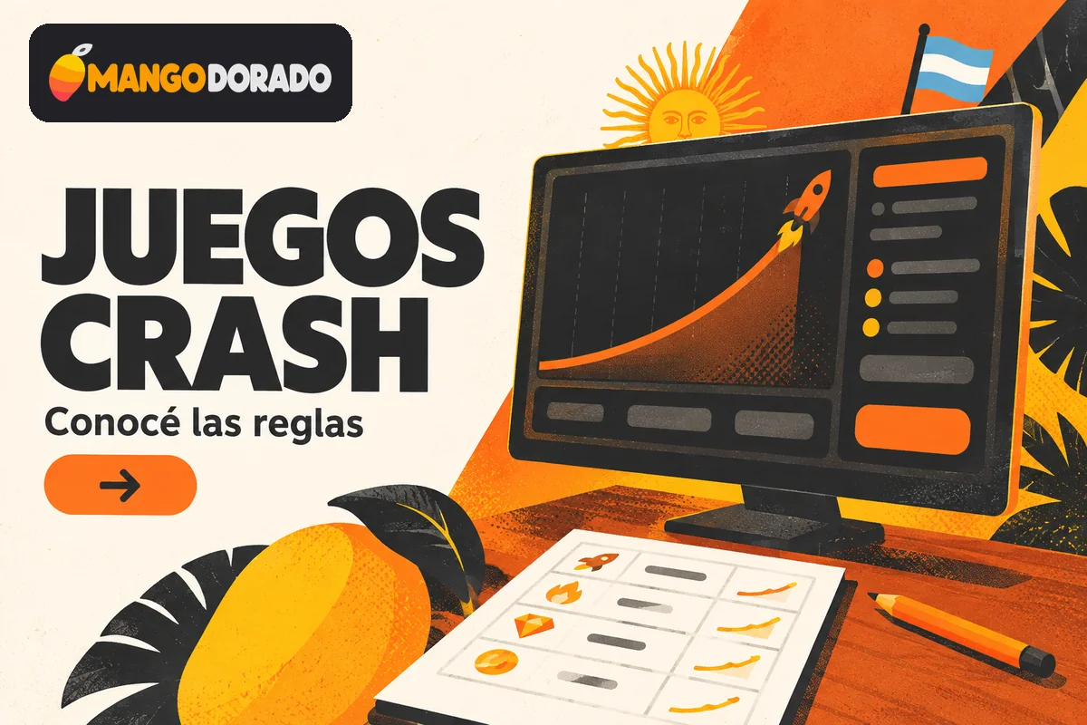 Monitor con curva multiplicadora y explicación de un juego crash.