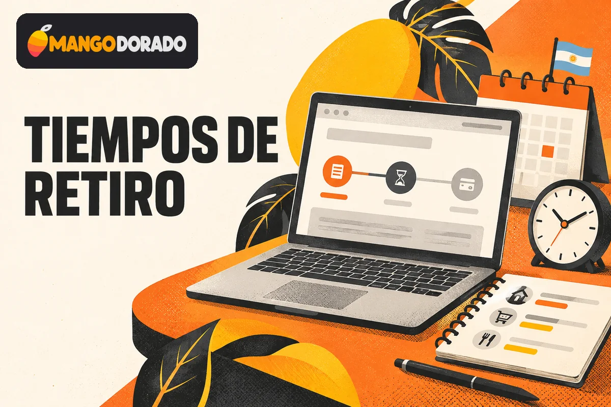 Laptop con retiro pendiente junto a reloj y calendario.